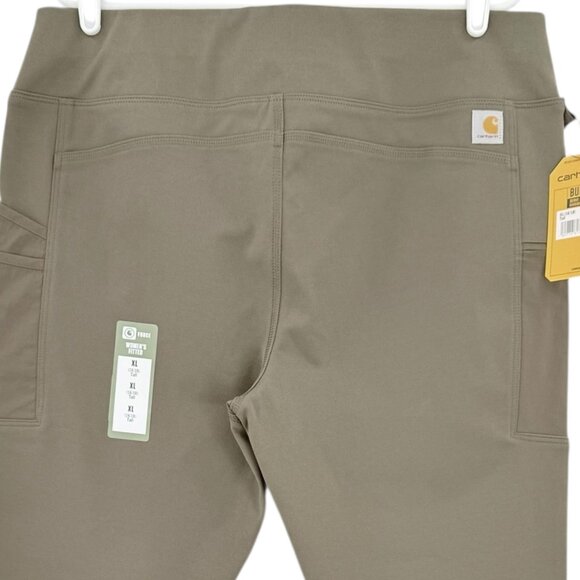 Carhartt Women Force Fitted Lightweight Olive Utility Legging Size XLT 16-18 NWT - Picture 4 of 11